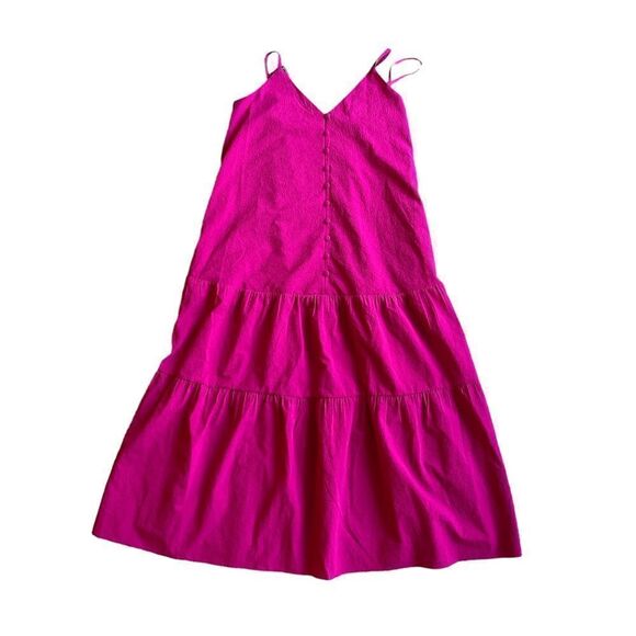 Ted Baker Luaan Button Through Cami Dress Deep Pink Size 2 - US 4-6 - Picture 6 of 11